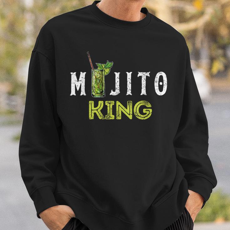 Mojito King Love Mojitos Drink Bartender Sweatshirt Geschenke für Ihn