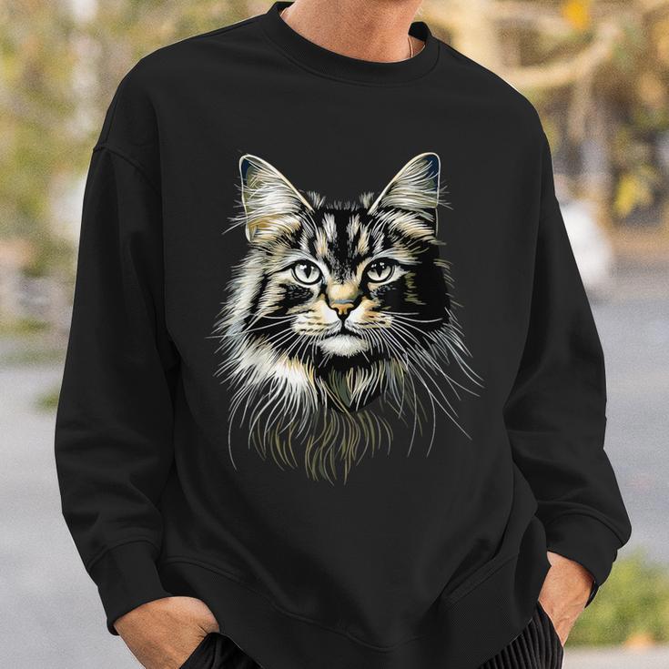 Norwegian Forest Cat Norwegian Cat Skogkatt Forest Cats Sweatshirt Geschenke für Ihn