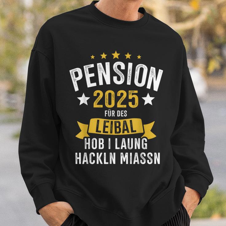 Pension 2025 Für Des Leibal Lang Hackln Arbeiten Pensionist Sweatshirt Geschenke für Ihn