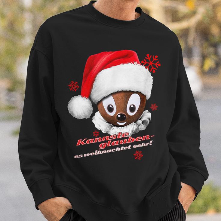 Pittiplatsch Kannste Glauben Es Weihnachtet Sehr Sweatshirt Geschenke für Ihn