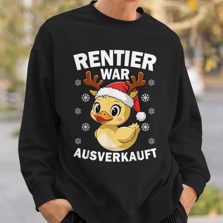 Reindeer Was Out Sold Christmas Elk Slogan Sweatshirt Geschenke für Ihn