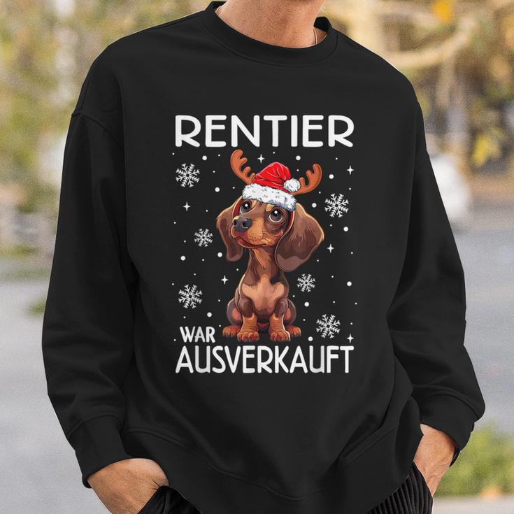 Reindeer Was Out Sold Dachshund Christmas Sweatshirt Geschenke für Ihn