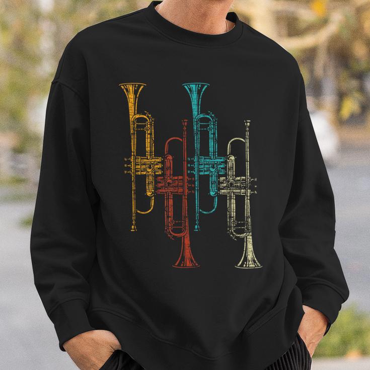 Retro Trumpet Sweatshirt Geschenke für Ihn