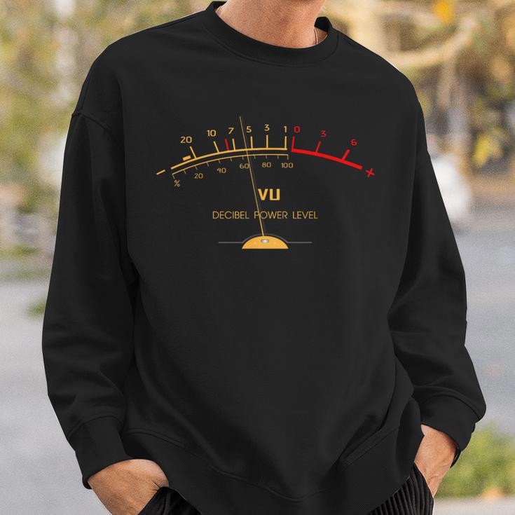 Retrou Meter Sound Level Studio Hi-Fiintage Stereo Music Sweatshirt Geschenke für Ihn