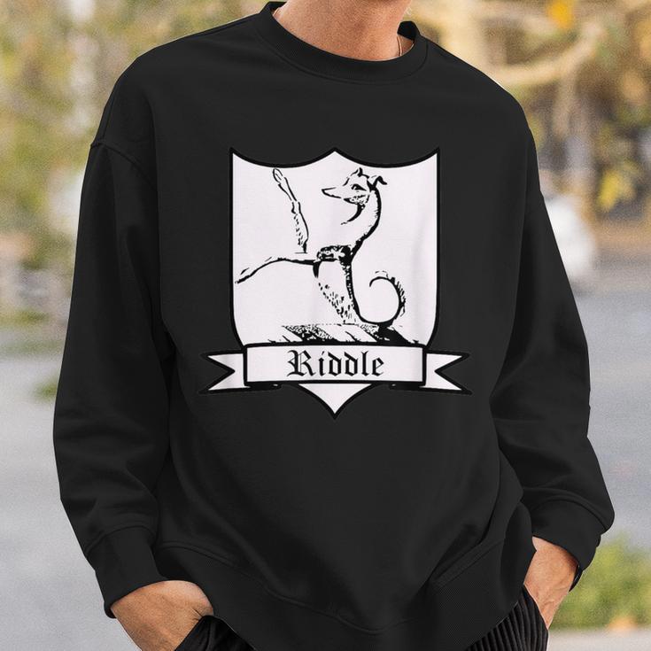 Riddle Surname Family Name Motto Sweatshirt Geschenke für Ihn