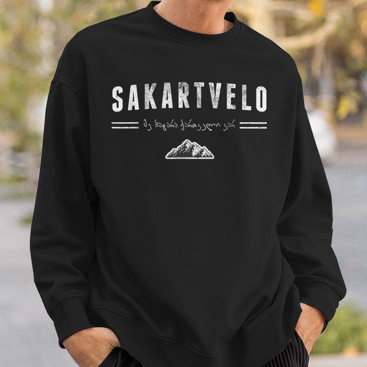 SakartveloGeorgia For Real Georgians Or Georgia Fans Sweatshirt Geschenke für Ihn