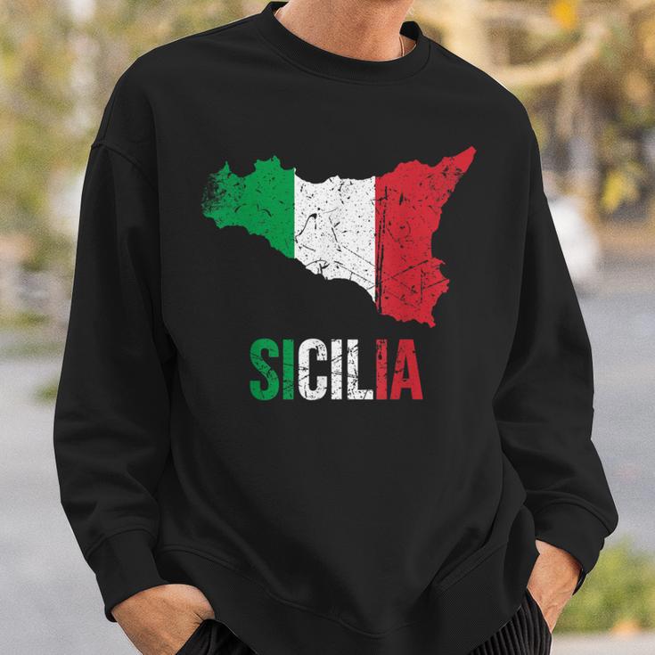 Sicilia Bella Italia Sicily Sweatshirt Geschenke für Ihn