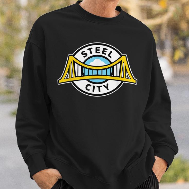 Sl City Pittsburgh Logo Der Stadt Der Brücken Sweatshirt Geschenke für Ihn