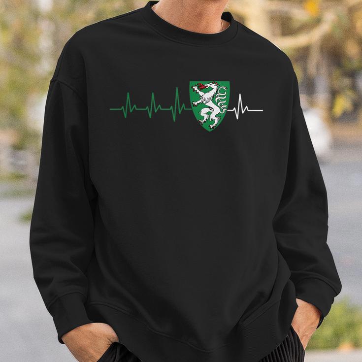 Steiermark Steirisch Crest Heartbeat Steirer Sweatshirt Geschenke für Ihn