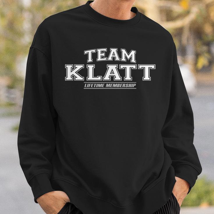 Team Klatt Proud Surname Last Name Sweatshirt Geschenke für Ihn