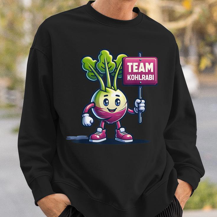 Team Kohlrabi Kohlrabi Mascot egetable Sweatshirt Geschenke für Ihn