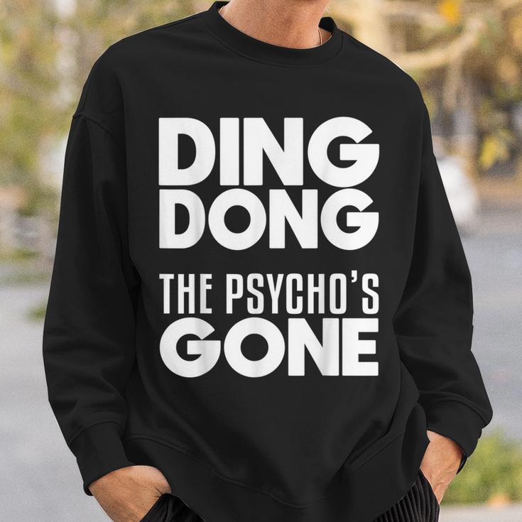 Trumperlor Ding Dong Der Psycho Ist Lustig Geworden Anti-Trump-Bye Sweatshirt Geschenke für Ihn