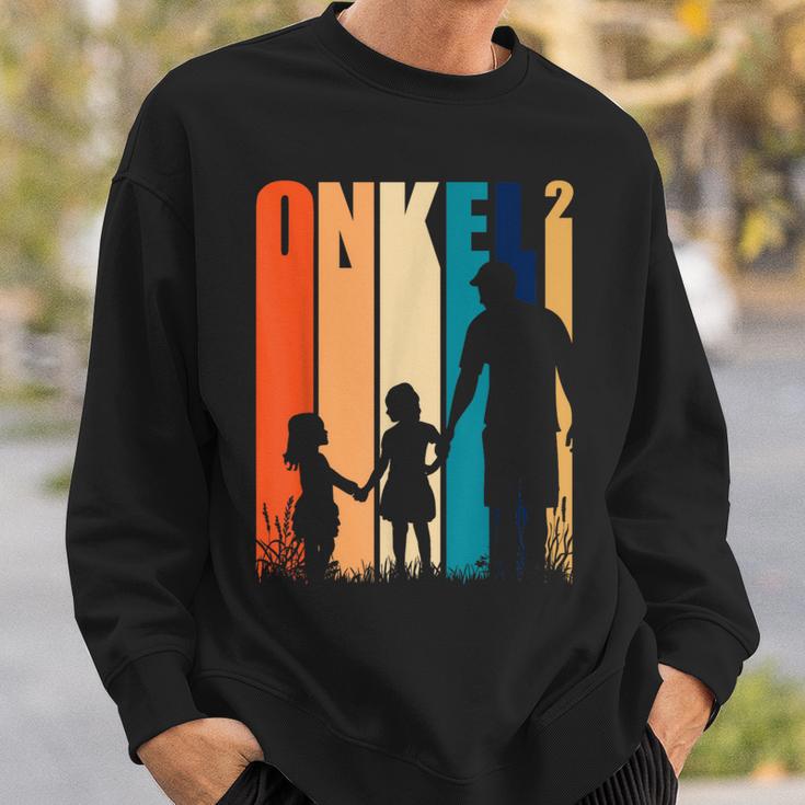 Uncle 2 Nieces Nephew Oheim Stepuncle Sweatshirt Geschenke für Ihn