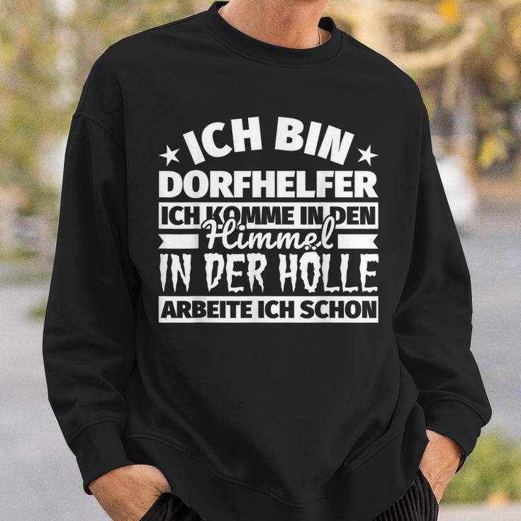 Village Helper Heaven Hell Sweatshirt Geschenke für Ihn