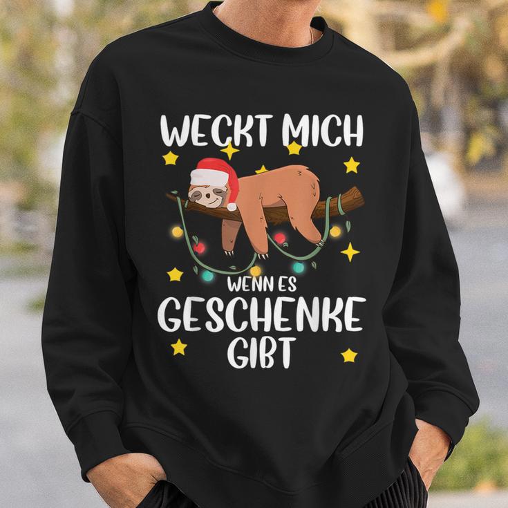 Wecke Mich Wenn Es Geschenke Gibt Christmas Sweatshirt Geschenke für Ihn