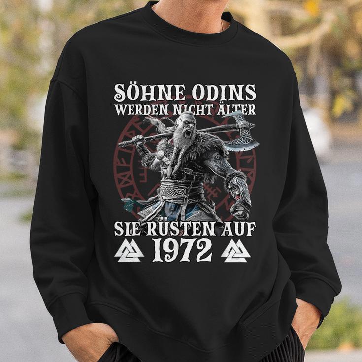 WikingerMänner Odin Wikinger Jahrgang 1972 Geburtstags Sweatshirt Geschenke für Ihn