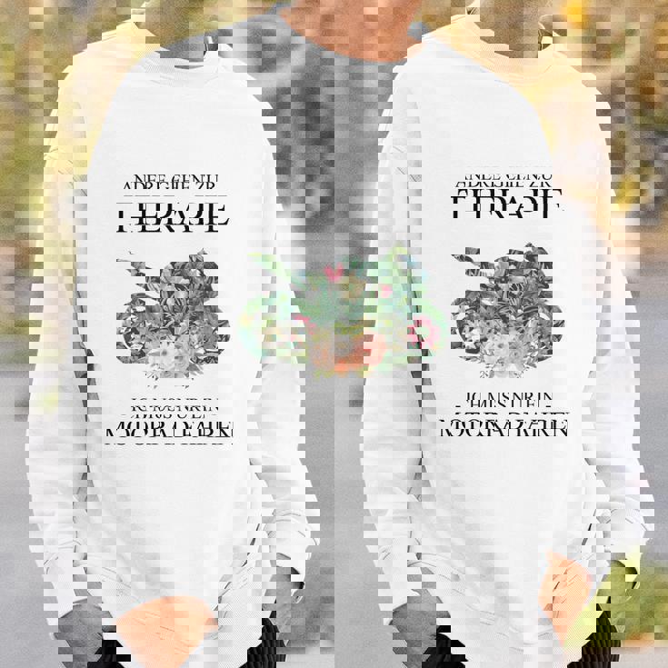 Andere Gehen Zur Therapie Motorcycle Sweatshirt Geschenke für Ihn