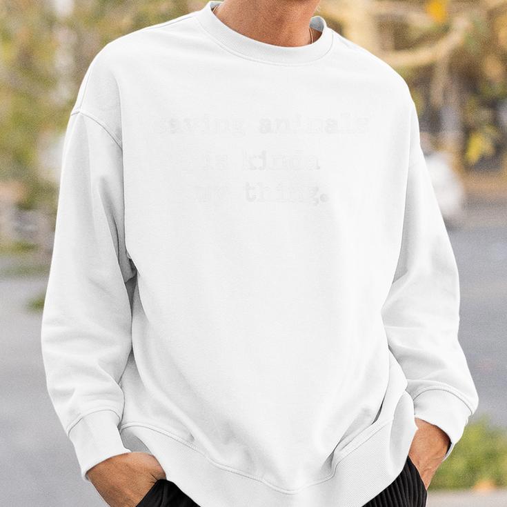 With Animals Zu Schlaften Ist Seinwie Mein Ding Gray S Sweatshirt Geschenke für Ihn