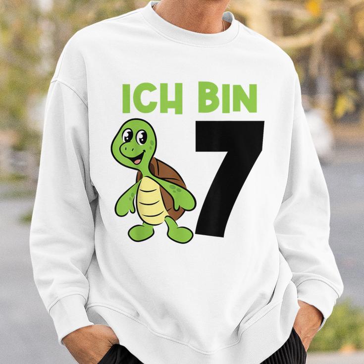 Ich Bin 7 7 Geburtstag Schildkröte Sweatshirt Geschenke für Ihn