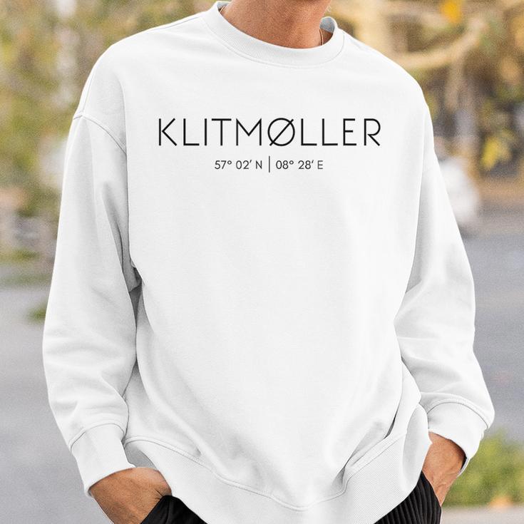 Klitmøller Klitmöller North Jutland Denmark North Sea Gray Sweatshirt Geschenke für Ihn