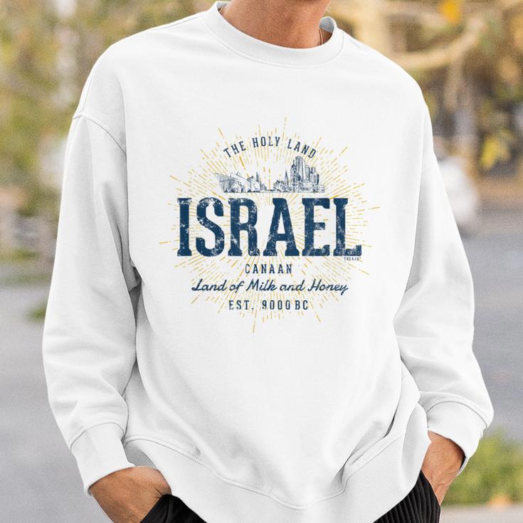 Retro Styleintage Israel S Sweatshirt Geschenke für Ihn