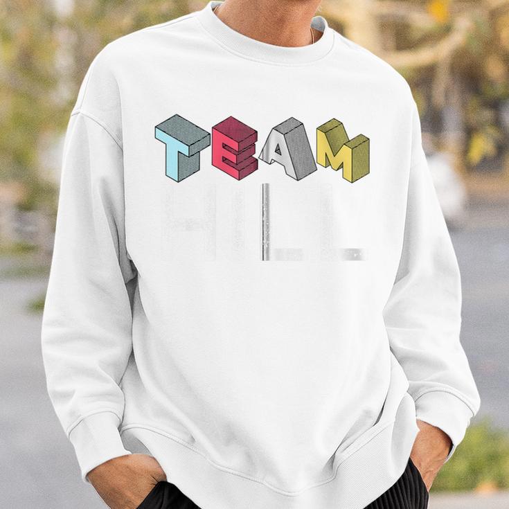 Team Hill Proud Familienname Nachname Kapuzenjacke Sweatshirt Geschenke für Ihn