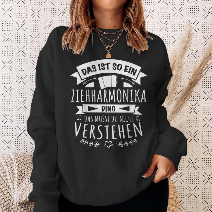 With Accordion Musician Das Ist So Ein Ziehharmonika Ding Sweatshirt Geschenke für Sie