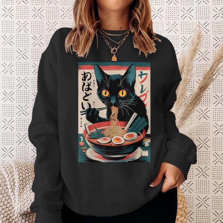 Anime Manga Kawaii Otaku Ramen Cat Christmas Sweatshirt Geschenke für Sie