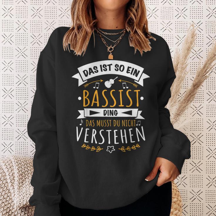 Bass Kontrabass Musician Das Ist So Ein Bassist Ding Sweatshirt Geschenke für Sie