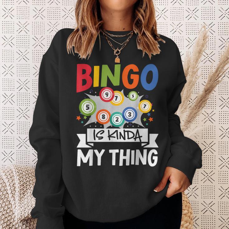 Bingo Ist Irgendwie Mein Ding Lustiges Glücksspiel Sweatshirt Geschenke für Sie