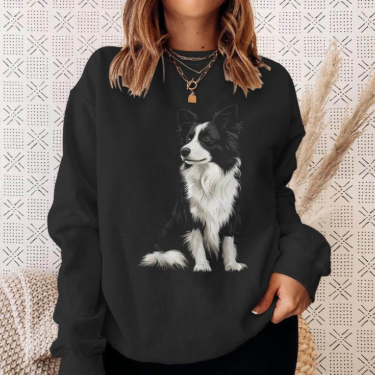 Border Collie Dog Pet Illustration Border Collie Sweatshirt Geschenke für Sie