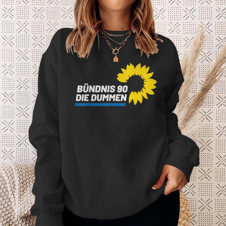 Bündnis 90 Die Dummen Dummheit Hat Eine Farbe Stop Klimawahn Sweatshirt Geschenke für Sie