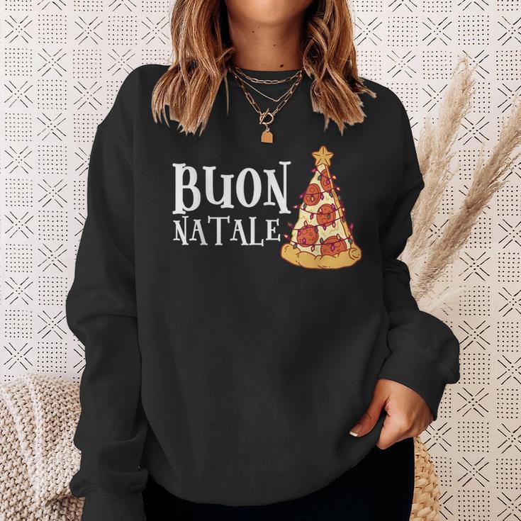 Buon Natale Christmas Italy Pizza Sweatshirt Geschenke für Sie