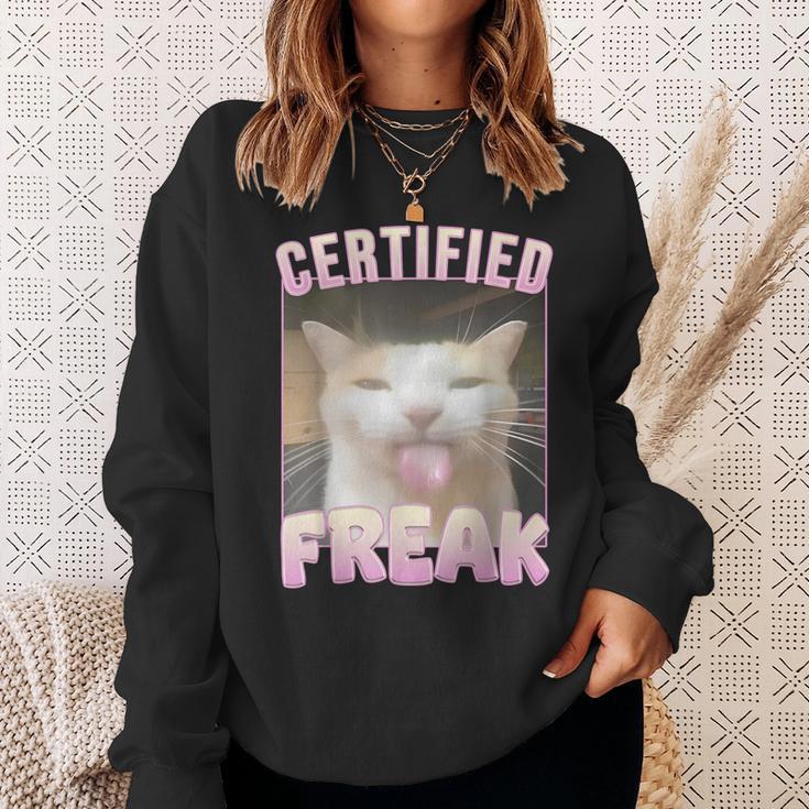 Cat Certified Freak Sweatshirt Geschenke für Sie