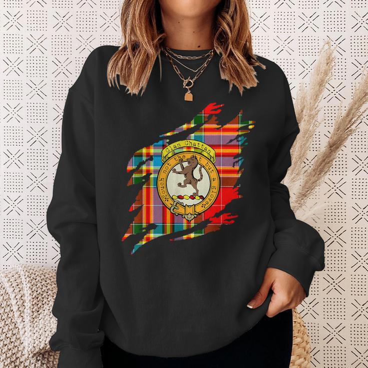 Chattan-Clan-Wappen Und Schottenkaro Schottischer Nachname Sweatshirt Geschenke für Sie