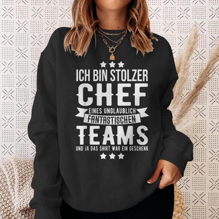 Chef Saying Ich Bin Stolzer Chef Eines Fantastische Teams S Sweatshirt Geschenke für Sie