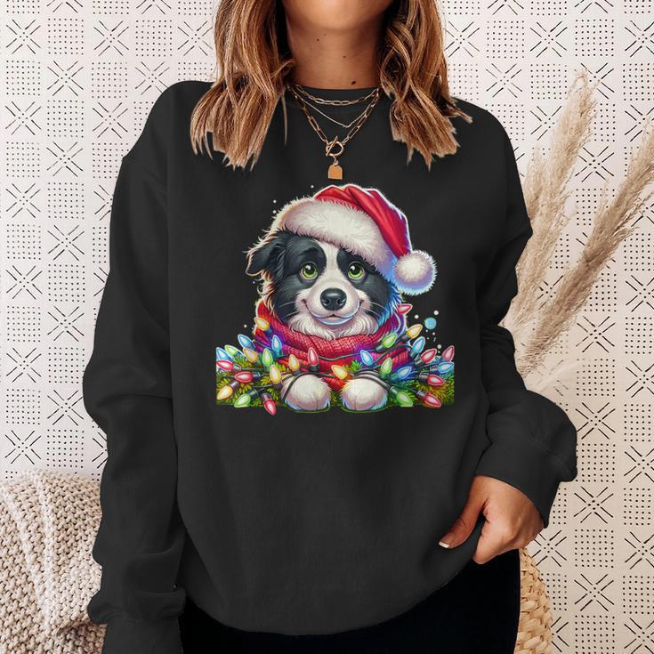 Christmas Hat Border Collie Border Collies Sweatshirt Geschenke für Sie