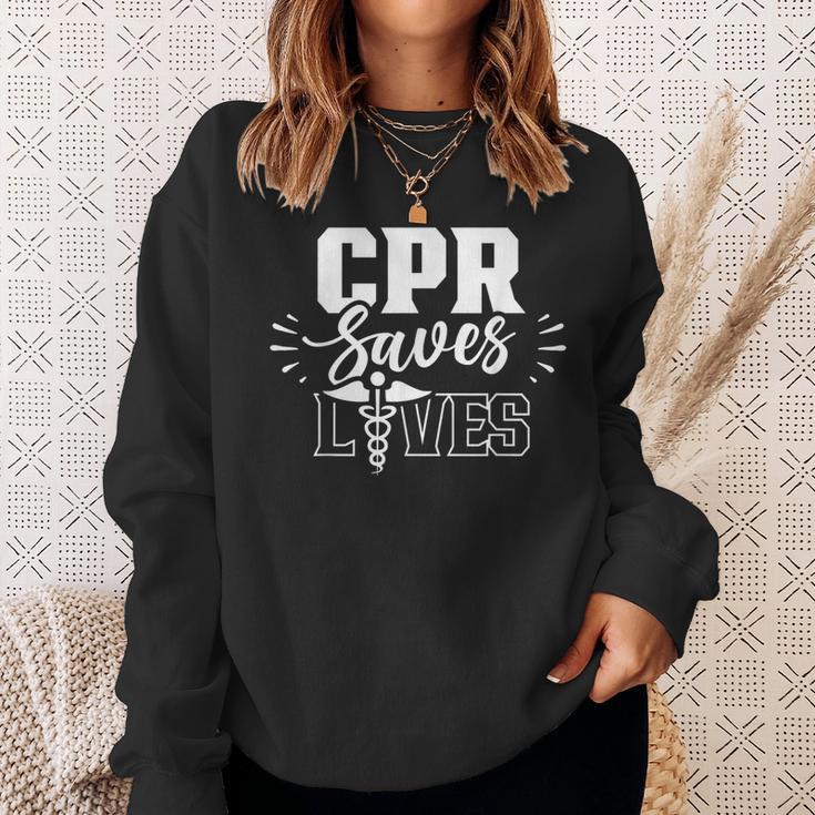 Cpr Rettet Leben Paramedic Emergency Paramedic Profession Sweatshirt Geschenke für Sie