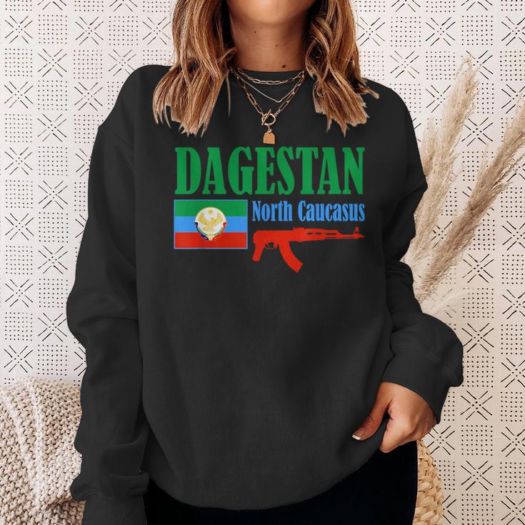 Dagestan Flag Stolzer Dagestani Sweatshirt Geschenke für Sie