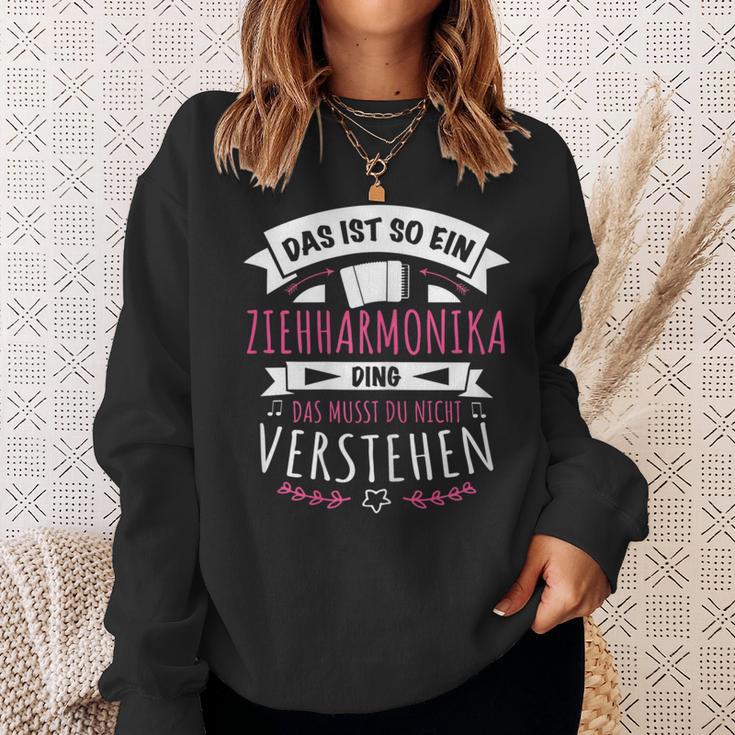 Damen Akkordeon Musiker Das Ist So Ein Ziehharmonika Ding Sweatshirt Geschenke für Sie