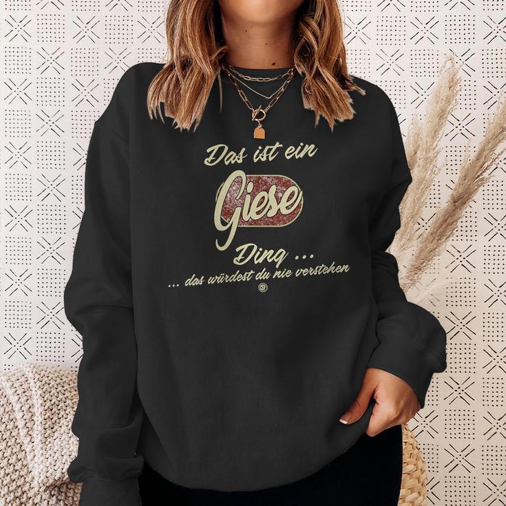 Damen Das Ist Ein Giese Ding Lustiges Familie Giese Mit-Ausschnitt Sweatshirt Geschenke für Sie