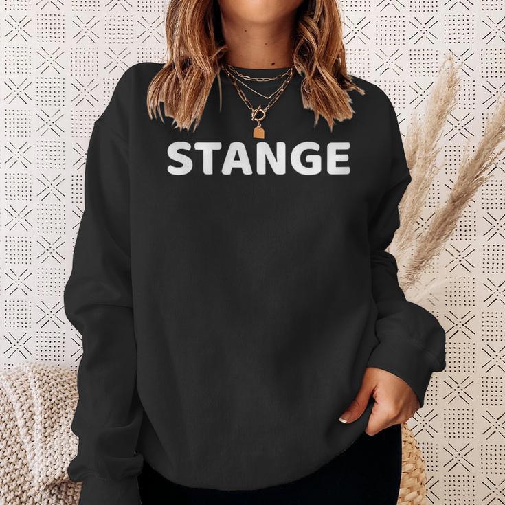 Damen Stange Nachname Team Stange Ehe Familienfeier Retro Mit-Ausschnitt Sweatshirt Geschenke für Sie