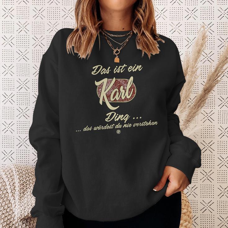 Das Ist Ein Karl Ding Lustiges Familie Karl Sweatshirt Geschenke für Sie