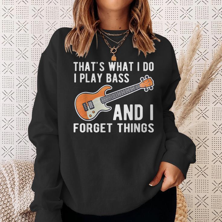 Das Ist Was Ich Tue Ich Spiele Bass Undergesse Dinge Git S Sweatshirt Geschenke für Sie