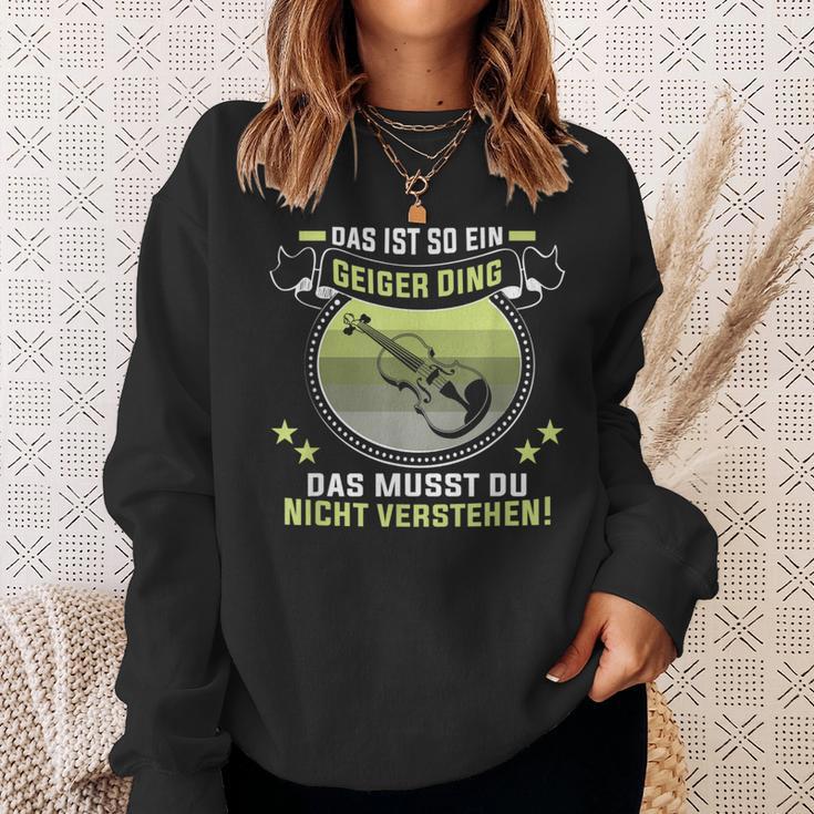 Das Ist So Ein Geiger Dingiolinist Geigenspieler Sweatshirt Geschenke für Sie