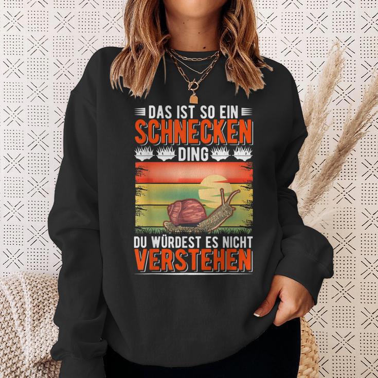 Das Ist So Ein Schnecken Ding Weinberg Snail Sweatshirt Geschenke für Sie