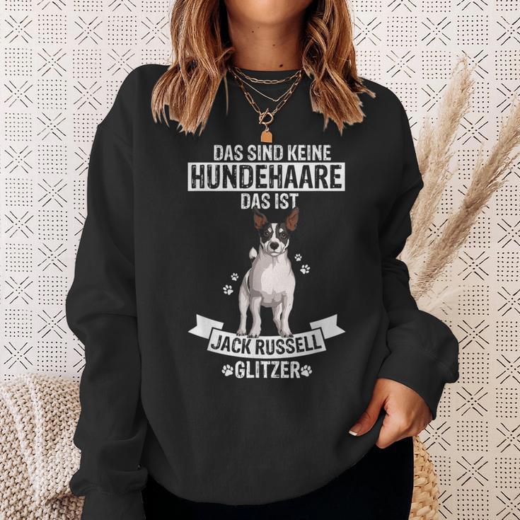 Das Sind Keine Hundehaare Das Ist Jack Russel Glitter Dog Sweatshirt Geschenke für Sie