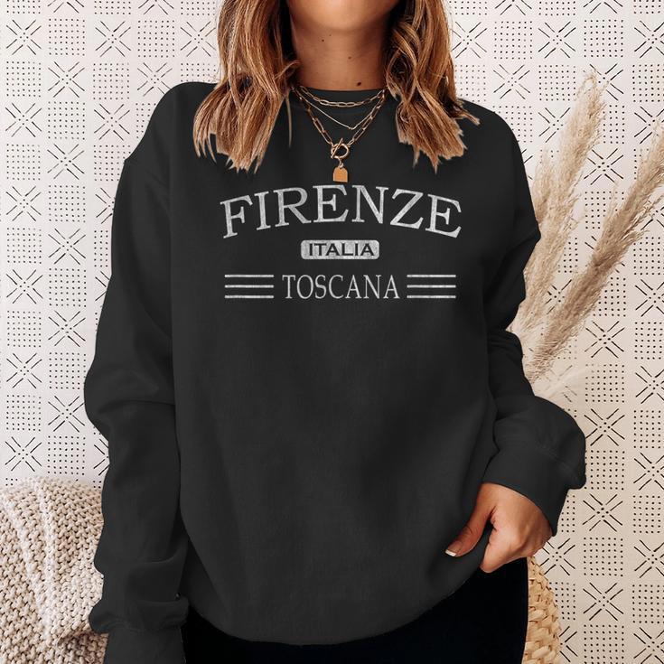 Firenze Toscana Italia Florence Tuscany Italy Blue Sweatshirt Geschenke für Sie