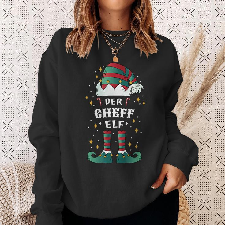 Elf Christmas Ich Bin Der Chef Elf Sweatshirt Geschenke für Sie