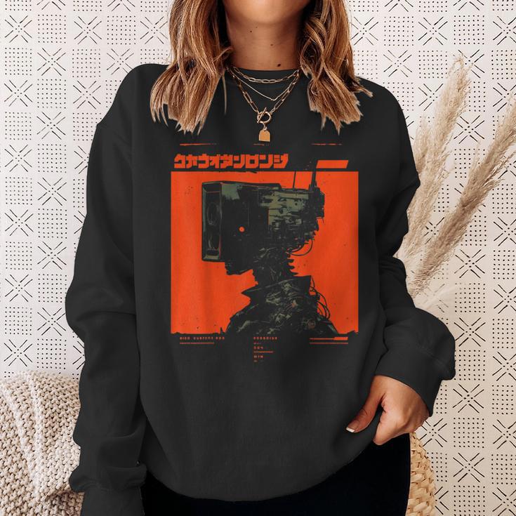 Futuristic Techwear Japanese Cyberpunk Harajuku Horror Punk Sweatshirt Geschenke für Sie